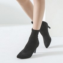 착한구두 헬렌 스틸레토 스웨이드 삭스부츠 7cm BSSDT4b96120