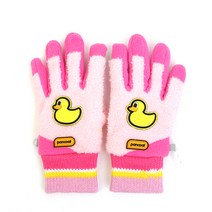 팬콧 팝덕 배색 폴라 오지장갑