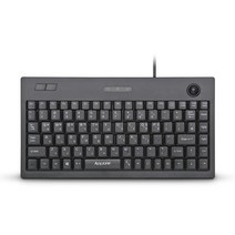 애니존 USB 트랙볼 미니 유선 키보드 + 키스킨, ATK-100, 혼합색상, 텐키리스