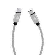 디지지 60W USB PD C타입 to C타입 고속 충전케이블 DG-C570, 70cm, 실버, 1개