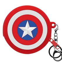 마블 스마트 실리콘 파우치 + 고리, 01캡틴아메리카
