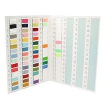 브랜드얀 밀키코튼 뜨개실 샘플 컬러북 레드라벨, 혼합 색상