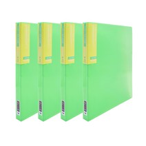 아이콘 3공 D링 바인더 40p, 녹색, 4개