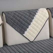 제이스홈 화이트리 극세사 쇼파패드