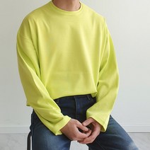 제이에이치스타일 남성용 오버핏 무지 긴팔 티셔츠 JHROK092