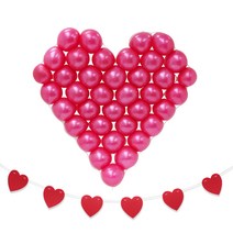 리빙다 하트풍선 만들기 가랜드세트, 푸치샤, 1세트