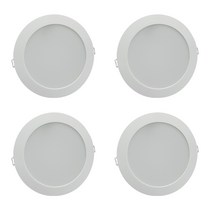 시그마 LED 슬림 다운라이트 20W 15.5~16.5cm, 주백색, 4개