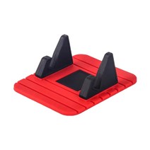 비쉐르 안티클 차량용 실리콘 스마트폰 거치대, 1개, 레드