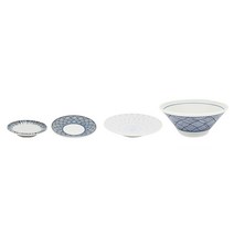 쇼키쇼프 아미메 1인 혼밥식기세트 4p, 혼합색상, 찬기/종지 + 찬기1 + 2 +면기
