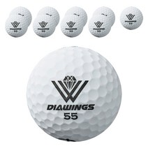 다이아윙스 고반발 비거리 전용 장타 골프공 2피스 42.8mm M3 무광, 화이트, 10개