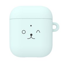 별다섯 이지쏙 에어팟 큐트 하드 케이스, 찡끗 민트