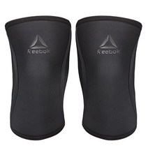 리복 무릎슬리브 보호대 RAAC-16043BK~6BK 블랙 양쪽 세트, 1세트