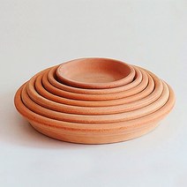 도시정원 이태리 토분 바소 스탠다드 화분받침 3p, 황토색