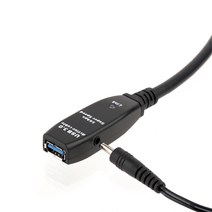 넥스트 USB3.0 리피터 케이블 + 아답터 NEXT-USB10U3PW, 1개, 10m