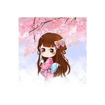케이엠엘리 5D 러블리걸 시리즈 B 보석십자수 20 x 20 cm, 혼합색상, 1개