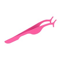 와이츄 속눈썹 집게 와이드형 베이직, 핑크, 1개