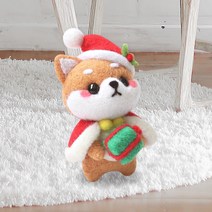 젊은이마켓 DIY 시바 니들 펠트 세트, 1세트, 산타