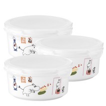 무민 도자기 원형찬통 대 820ml, 3개, 단품
