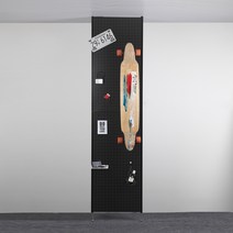 타공판 인테리어 철제파티션 60cm 결합형 110cm + 120cm, 블랙