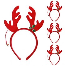 리빙다 방울 사슴 머리띠, 혼합색상, 4개