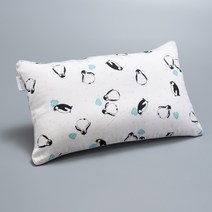 썸머쿨링 인견 아기베개, SKY PENGUIN