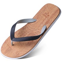 콩 남성용 우드패턴 플립플랍 K SHOES