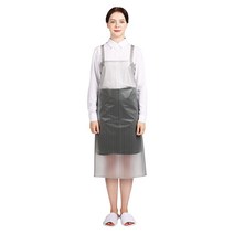 웰프런 우레탄 스트라이프 방수 앞치마 중 75 x 85 cm, 반투명 화이트, 1개