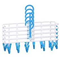 마켓피오 접이식 양말 속옷 건조대 블루, 5개