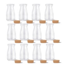 미르코리아 코르크 우유 유리병, 100ml, 12개