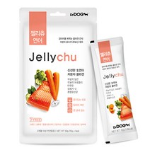 닥터독 젤리츄 반려동물 간식 파우치 10g, 연어, 5개