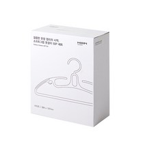 한샘 소프트그립 옷걸이, 화이트, 50개입