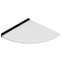 바스앤바스 마사 인조대리석 욕실 코너선반 MS-101BWP, 블랙 + 화이트펄, 1개