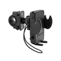 ARKON 메가 그립 자전거 핸들바 스마트폰 거치대 SM432, 블랙, 1개