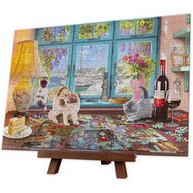 핀투 퍼즐러의 책상 초미니 직소퍼즐 PO368-P1226 + 이젤, 368피스, 랜덤발송