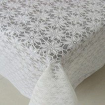 마켓피오 pvc 일회용 레이스 식탁보 타입11 137 x 137 cm, 1개입, 2개