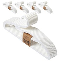 오브제누보 공간절약형 스완 논슬립옷걸이, 화이트, 50개입
