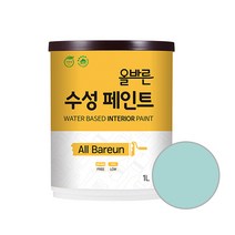 페인트인포 올바른 수성 페인트 1L, 캔디블루