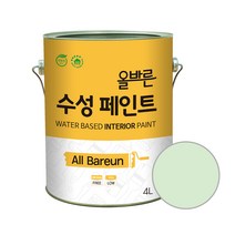 페인트인포 올바른 수성 페인트 4L, 그레이프그린, 1개