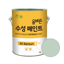 페인트인포 올바른 수성 페인트 4L, 포레스트그린, 1개