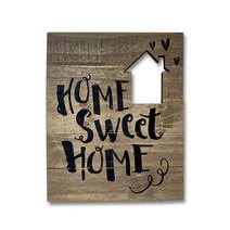 데코코마니 빈티지 데코 우드 장식 HOME, 네추럴