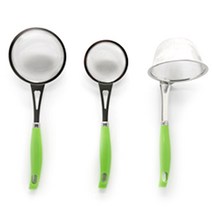 제니얼 베르데 거름망 3종 세트 C타입, 스테인레스 실버 + 그린, 1세트