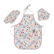 코니아일랜드 아동용 순면 앞치마 세트