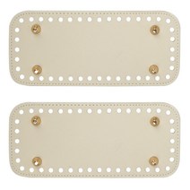 브랜드얀 소꼬발 가방바닥 직사각형 라운드스퀘어 뜨개질도구, 바닐라, 2개