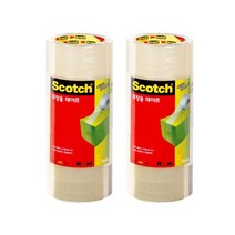 스카치 포장용 테이프 3650 48mm x 40m, 투명, 10개