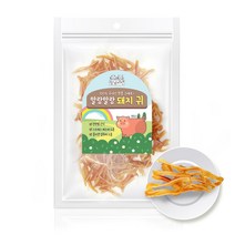 멍냥키친 그대로 시리즈 강아지 건조간식, 돼지귀, 1개