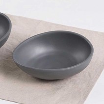 칠린 멜라민웨어 오발볼, 다크그레이, 1개