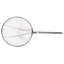 성광 파이프 손잡이 스텐 뜰채 굵은망 2호, 1개