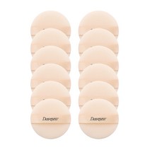 다크니스 원형 후로킹 퍼프, 혼합색상, 12개