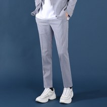 리버클래시 남성용 마이크로 체크 스판 슬림핏 셋업 팬츠 LGS23471