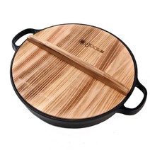 800도씨 주물 원형 전골팬 인덕션 IH, 30cm, 혼합색상